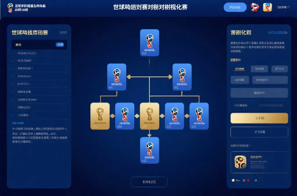 世界杯淘汰赛对阵树与晋级路径展示